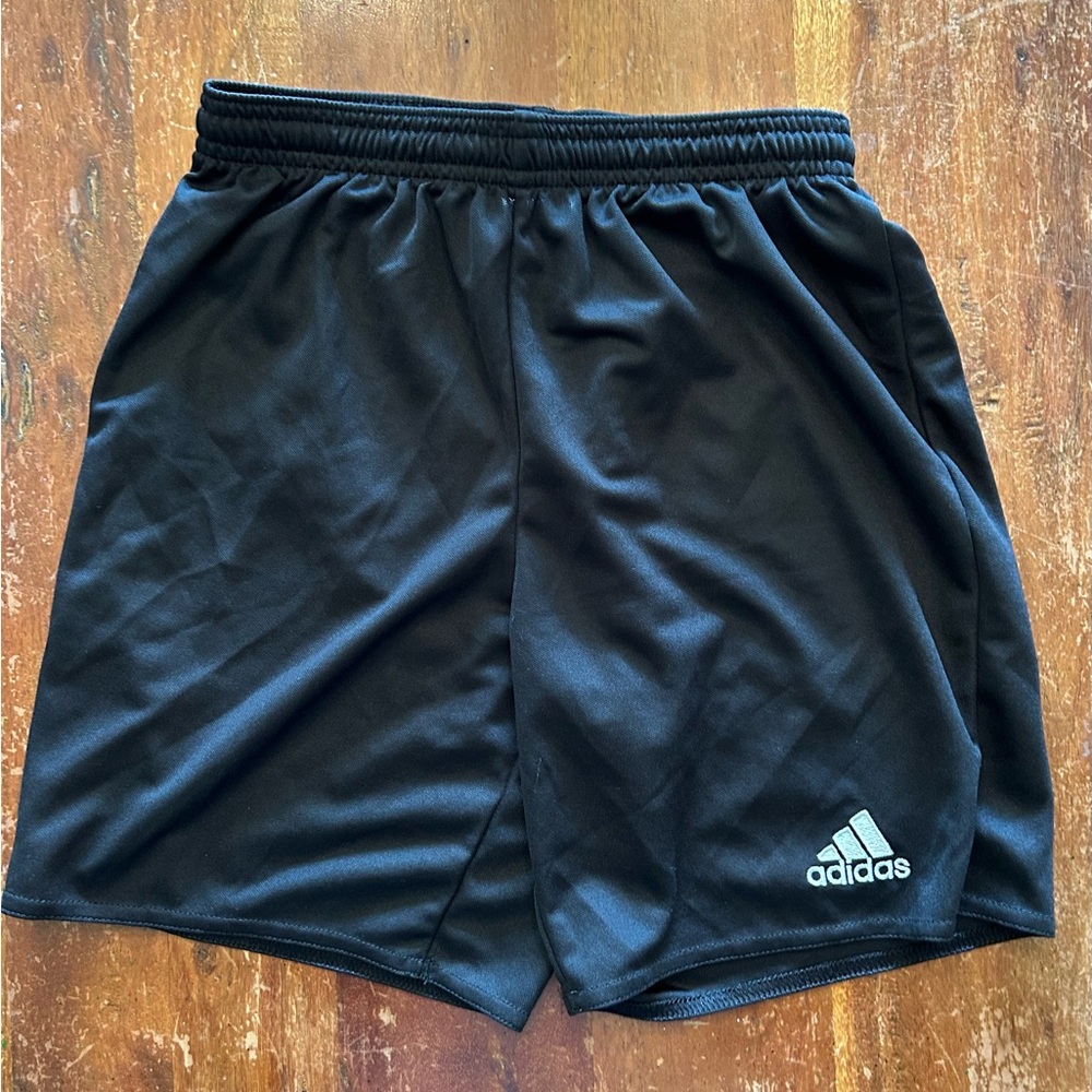 Boys Soccer Shorts - Adidas - Black - Size M